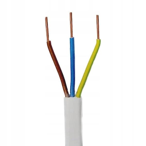 Kabel elektrisk ledning 3x2,5mm 15m YDYp 450/750V