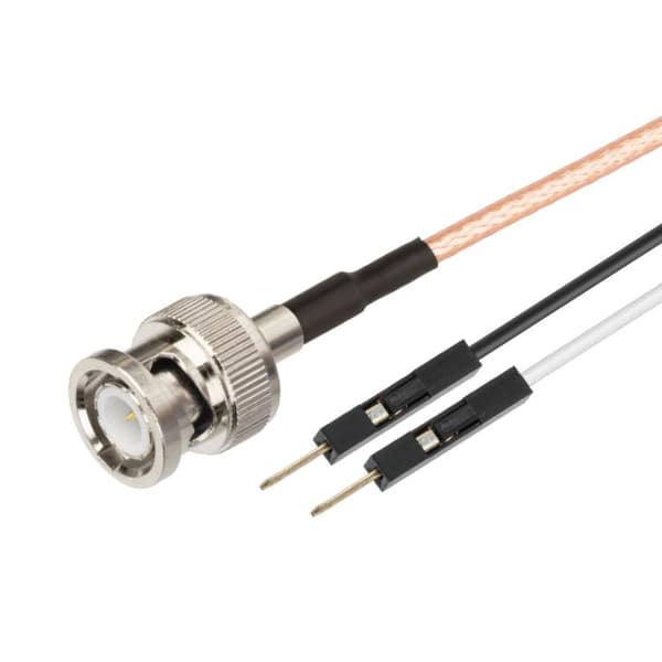 RF-testkabel BNC-hane till 2x DuPont – 0,3 meter