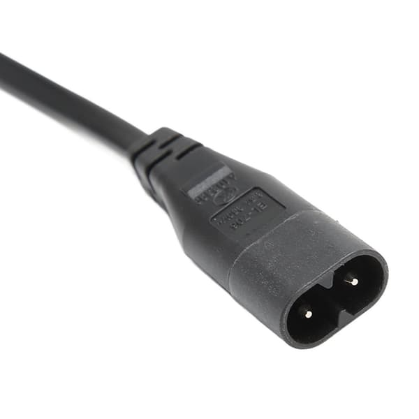 IEC320 C8 till Dual C7 sladd hane till hona 1 in 2 ut växelströmsdelarkabel för LCD-skärm bordslampa 100‑250V