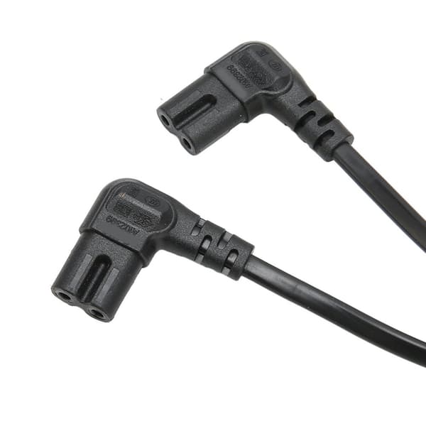 IEC320 C8 till Dual C7 sladd hane till hona 1 in 2 ut växelströmsdelarkabel för LCD-skärm bordslampa 100‑250V