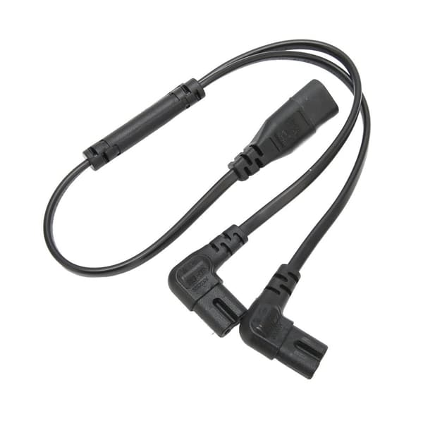 IEC320 C8 till Dual C7 sladd hane till hona 1 in 2 ut växelströmsdelarkabel för LCD-skärm bordslampa 100‑250V
