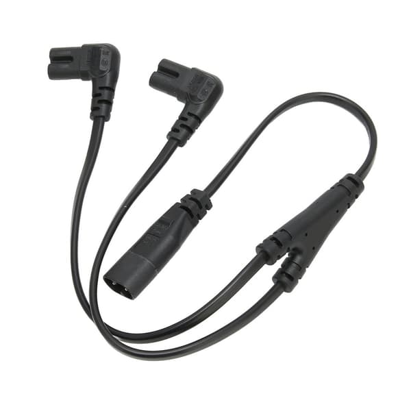 IEC320 C8 till Dual C7 sladd hane till hona 1 in 2 ut växelströmsdelarkabel för LCD-skärm bordslampa 100‑250V