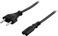 Miniatyrbillede 4 af 4: Nonearthed device cable CEE 7/16>IEC 60320 C7  0.5m