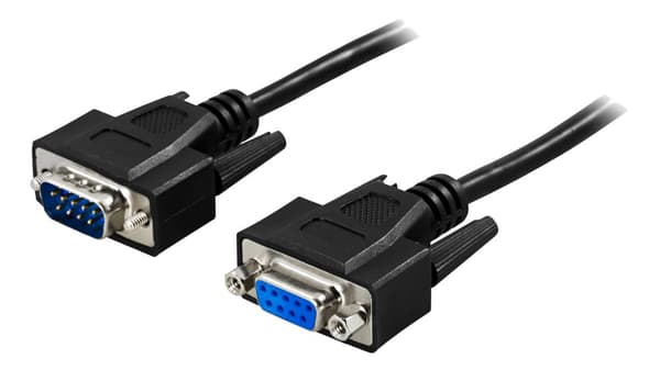 Extension cable DB9ma-fe 1m, black
