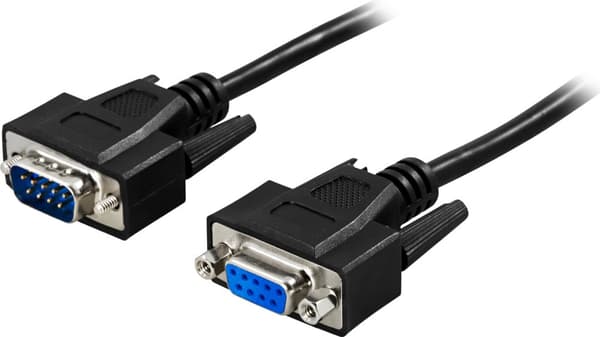 Extension cable DB9ma-fe 1m, black
