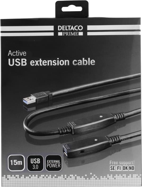 USB 3.0 extens cable active TypeA Type A 15m blue