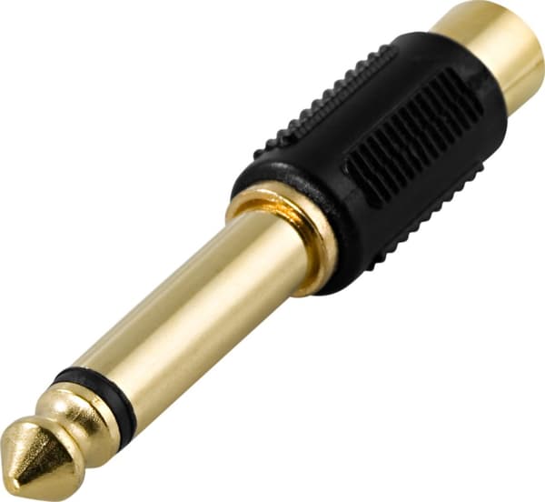Multimedia adapter, RCA fe to 6.3mm ma, mono