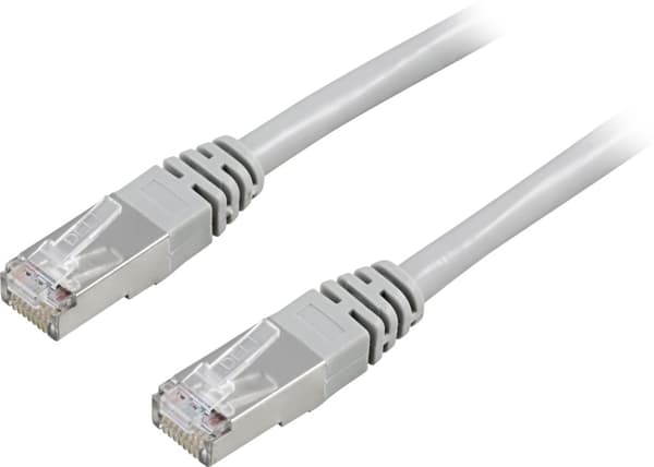 F/UTP Cat5e patch cable, 1m, 100MHz, grey