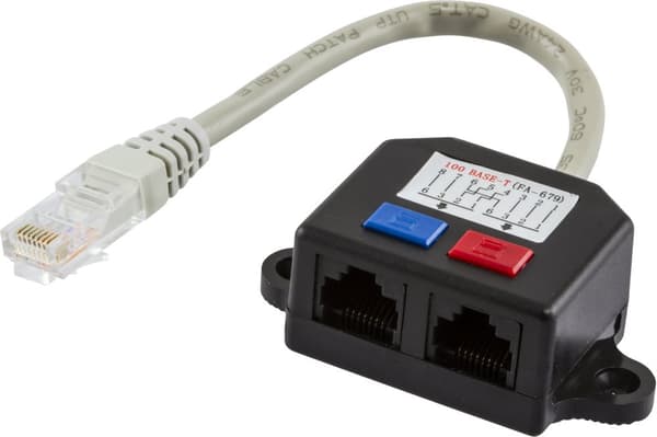 Y-cable RJ45 TP, UTP (unshielded)