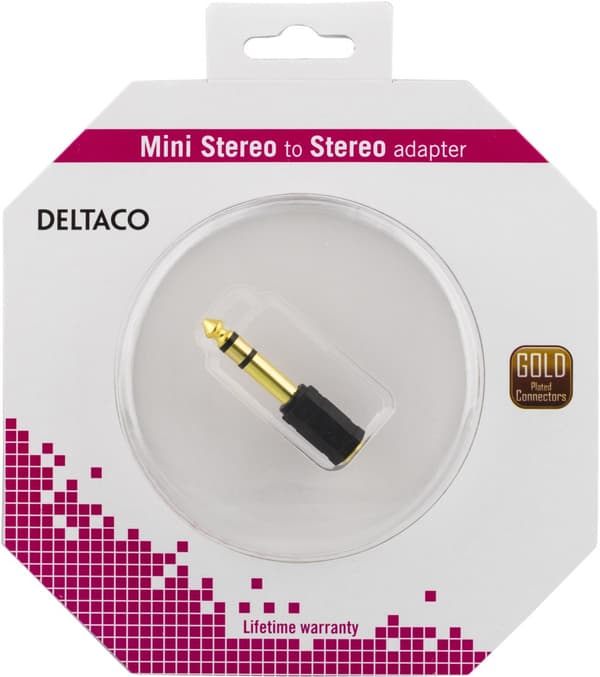 Multimedia adapter 6.3mm ma - 3.5mm stereo fe