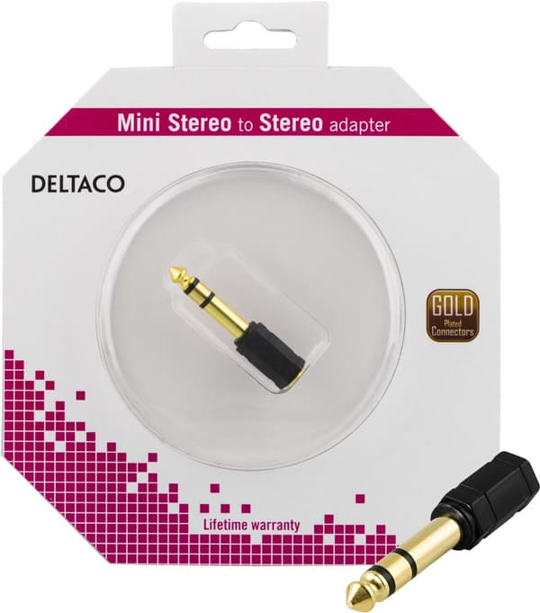 Multimedia adapter 6.3mm ma - 3.5mm stereo fe
