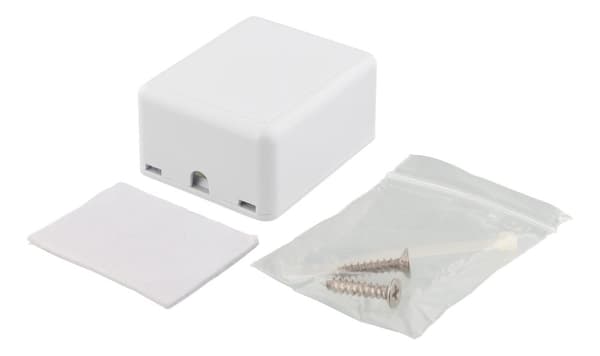Surface mount box for Keystone, 1 port, white
