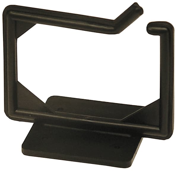 Cable hanger, screw mounting, 100x63x75mm, plastic, black
