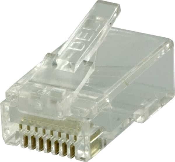 RJ45 connector for patch cable, Cat6 UTP, 2-part, 20-pack