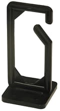 Miniatyrbillede 3 af 3: Cable hanger, screw mounting, 13x43x89mm, plastic, black