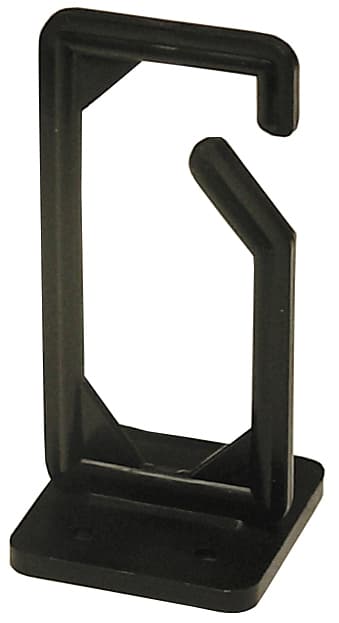Cable hanger, screw mounting, 13x43x89mm, plastic, black