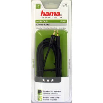 HAMA audiokabel 3,5mm-3,5mm 3m TL