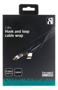 Miniatyrbilde 3 av 3: Nylon cable wrap, hook and loop fastener, 1,8m, black