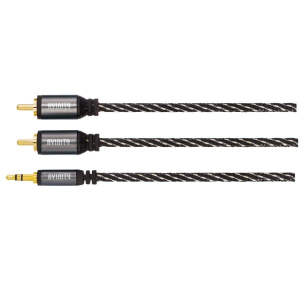 AVINITY Kabel 2xRCA-3,5mm 0.5 m Klasse 5