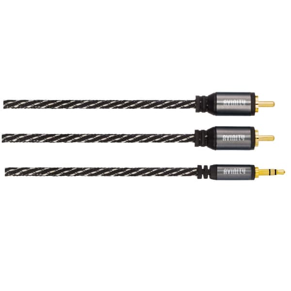 AVINITY Kabel 2xRCA-3,5mm 0.5 m Klasse 5