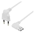Miniatyrbillede 1 af 4: Outlet cable 5m angled CEE 7/16 to angled IEC 60320 C7white