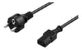 Miniatyrbilde 4 av 4: Grounded power cable, CEE 7/7 to IEC 60320 C13, 10m, max 250