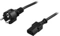 Miniatyrbillede 4 af 4: Device cable PC & wall socket straight CEE 7/7 & IEC C13 5m