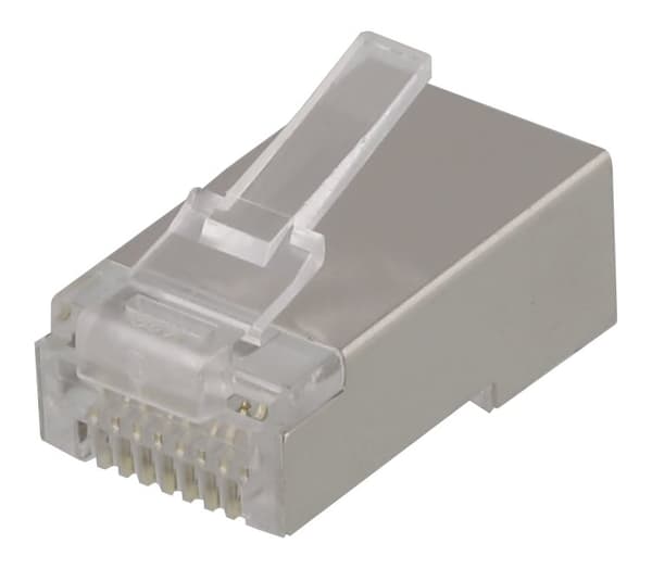 RJ45 connector for patch cable, Cat6, shielded, 20pcs