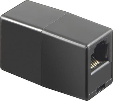 Network connector 8P/8C RJ45, black