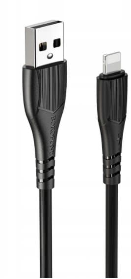 2st Borofone –   Lightning -kabel 1m svart
