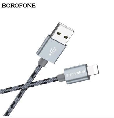 2st Borofone –   Lightning -kabel 1m silver