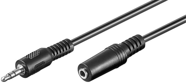 Hodetelefoner og AUX-forlengelseskabel; 3-pins 3,5 mm