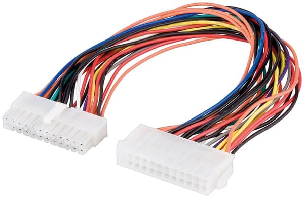 Pc-motherboard ATX/EATX-strømkabel forlænger 24 pin