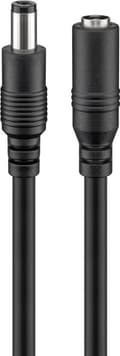 Miniatyrbilde 2 av 4: 2,1 mm DC skjøtekabel, sort