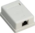 Miniatyrbilde 2 av 3: 1-port RJ45 overflatemonteringsboks, CAT 6, STP, hvit
