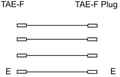 Miniatyrbild 4 av 4: TAE-F-förlängningskabel 4-pin
