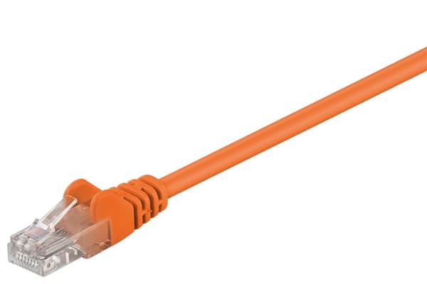Netværkskabel CAT 5e, U/UTP, orange, 10 m