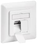 Miniatyrbilde 1 av 6: CAT 6 veggplate innfelt montering