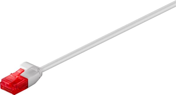 Slim netværkskabel CAT 6, U/UTP, grå