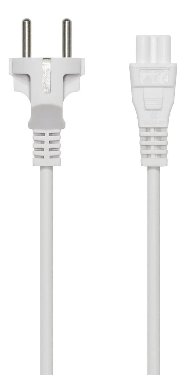 Earthed device cable, straight CEE 7/7 > IEC C5, 3m