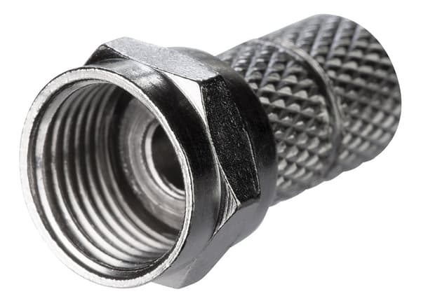 F-connector, male, 6.2mm RG59/antenna cable, screw mount, go