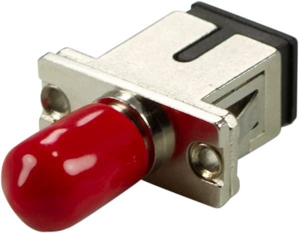 Fiber coupler snap-in, 1xSC-ST, Mutlimode, simplex, metal
