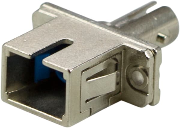 Fiber coupler snap-in, 1xSC-ST, Mutlimode, simplex, metal
