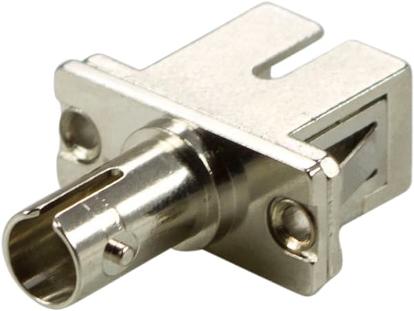 Fiber coupler snap-in, 1xSC-ST, Mutlimode, simplex, metal