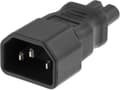 Miniatyrbillede 5 af 6: DELTACO Strömadapter, IEC 60320 C14 till IEC 60320 C7, 250V/2,5A, svar