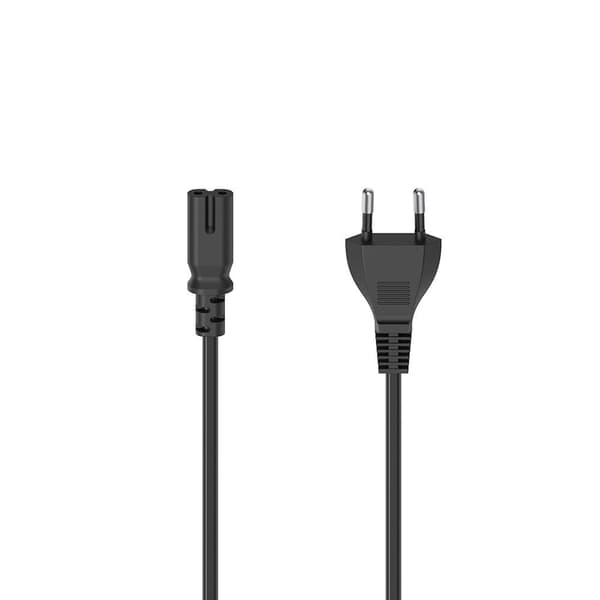 HAMA Mains Cable Euro Plug Black 1.5m
