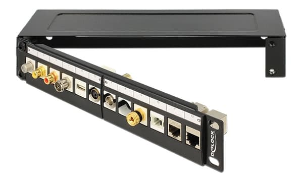 DeLOCK 10 " wallmount, 1U, black