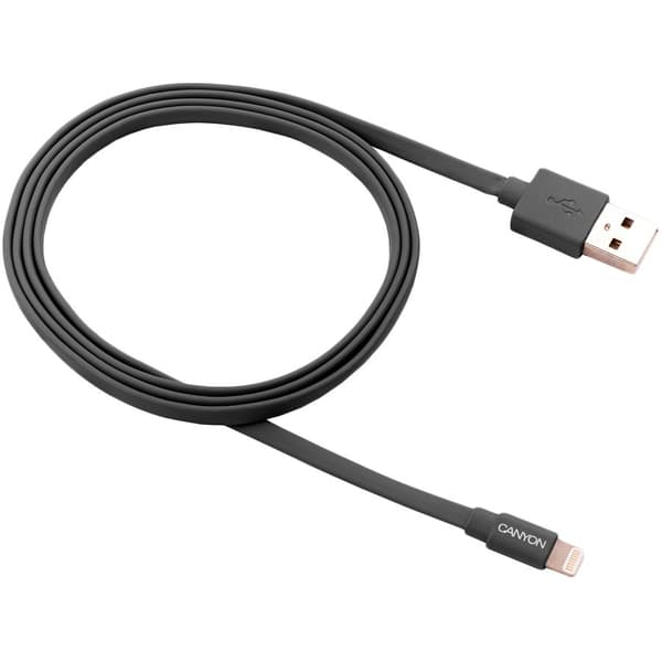 CANYON cable MFI-2 Lightning 12W 1m Dark Grey