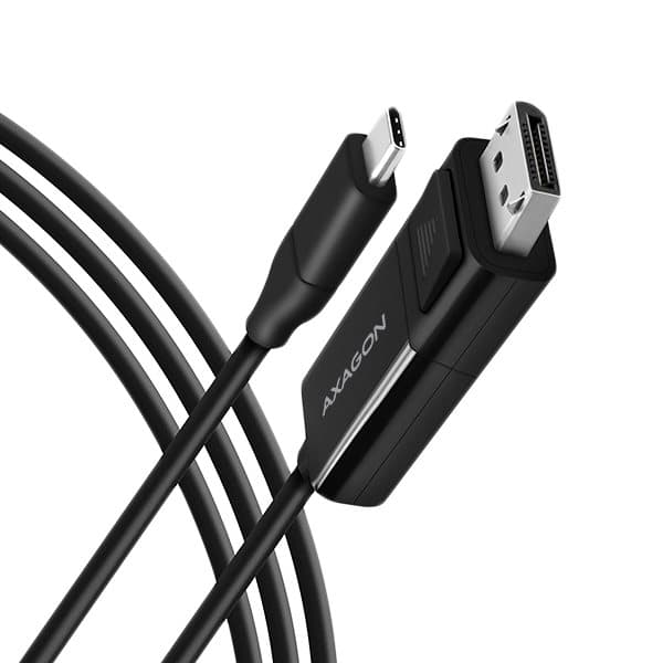 Active USB-C -> DisplayPort cable - adapter AXAGON RVC-DPC for connecting a DisplayPort monitor/TV/projector to a notebook or mobile phone using USB t