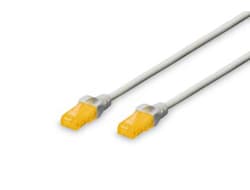 Patch cord U/UTP kat.5e PVC 0,5m Biały